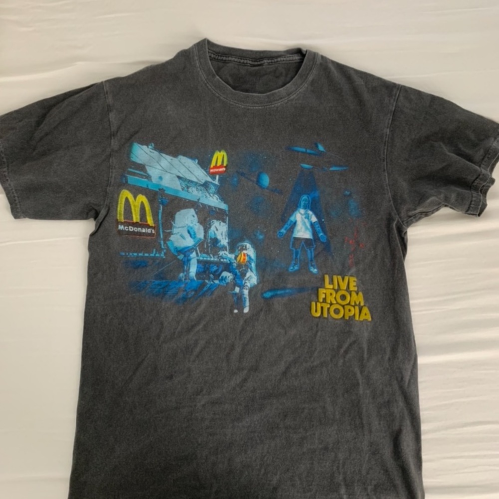 Travis Scott X McDonald’s Merch. Live from Utopia.